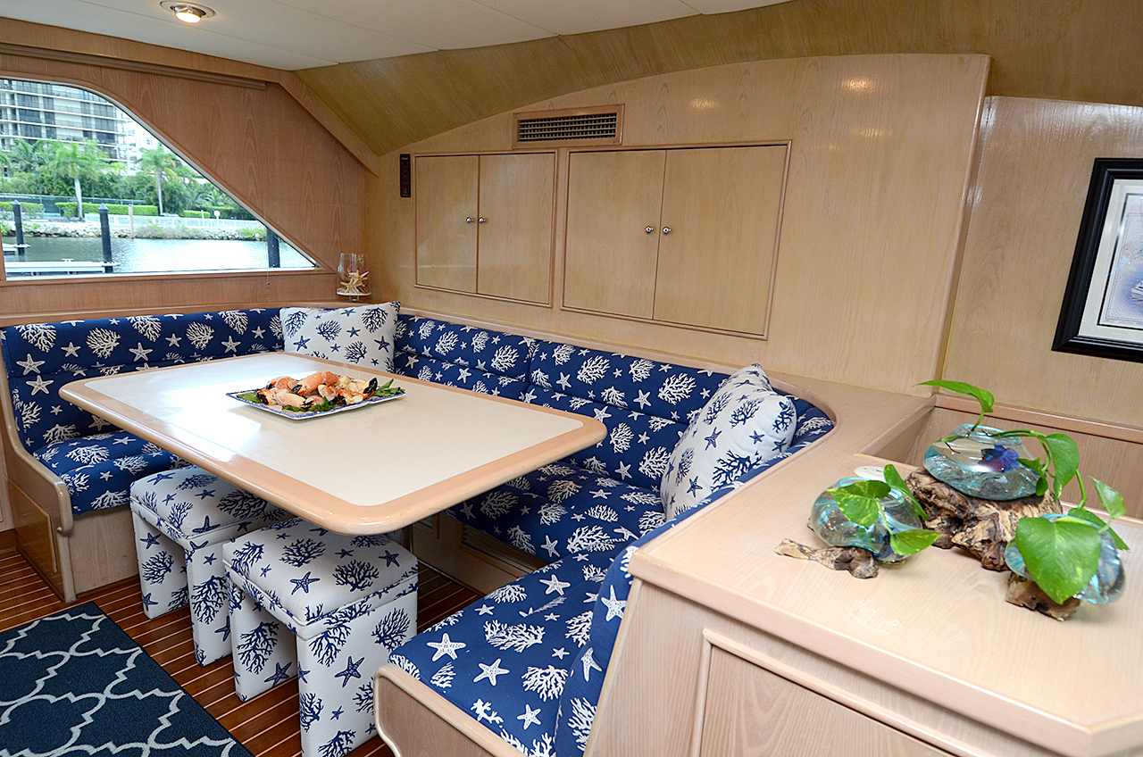 Bahamas charter yacht kitchen